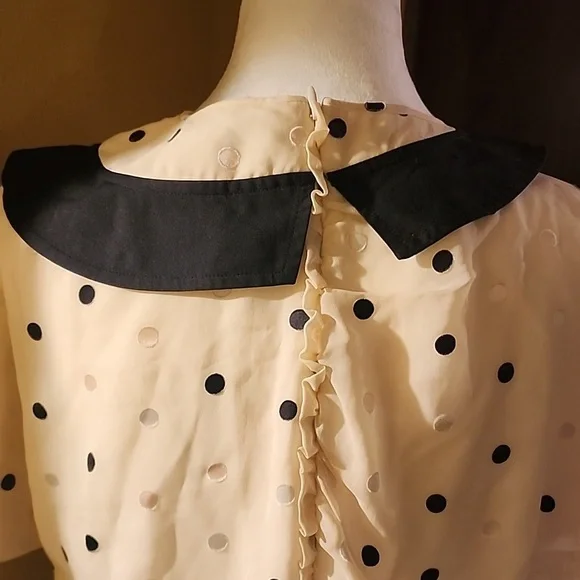 Marc By Marc Jacobs Cream and Black Blouse - Picture 5 of 6